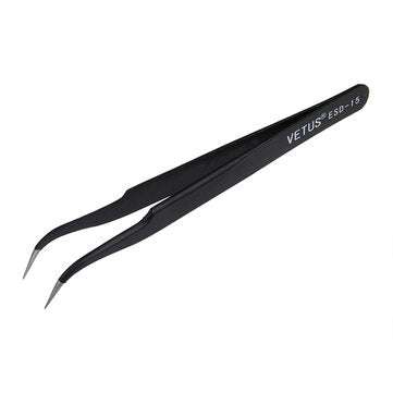 DANIU 6Pcs Anti-Static Different Size Vetus ESD Tweezers ESD10 to ESD15