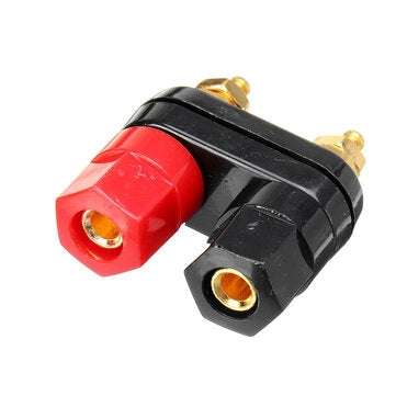 5Pcs Hexagonal Gold-plated Double-connecting String Double-row Banana Connector Banana Socket
