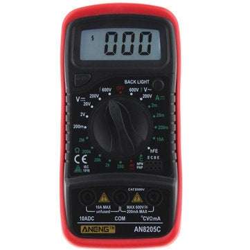 ANENG AN8205C Digital Multimeter AC/DC Voltage Meter DC Ammeter Resistance Temper... (COLOR.: GREEN)