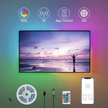 BroadLink Smart Wireless Led Light Strip Cuttable Led Rechargeable Light Strips 3M Works With Google