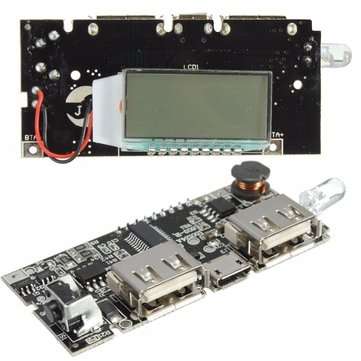 5Pcs Dual USB 5V 1A 2.1A Mobile Power Bank 18650 Battery Charger PCB Module Board