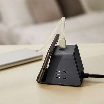 Aigo 5W Wireless Charger Socket 3D Mini Power Strip Socket Outlet 3USB Ports from