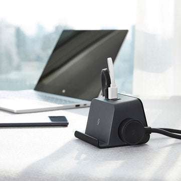 Aigo 5W Wireless Charger Socket 3D Mini Power Strip Socket Outlet 3USB Ports from