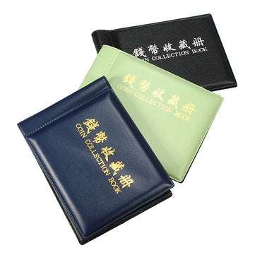 60 Coin Holders Collecting  Album Storage Penny Coins Pockets Album Book