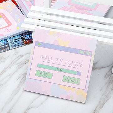 6 Pcs/pack Colorful Sticky Notes Cartoon Love Game Pad Sticky Memo Notes Gift Stationery Office Stic