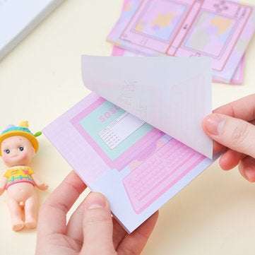 6 Pcs/pack Colorful Sticky Notes Cartoon Love Game Pad Sticky Memo Notes Gift Stationery Office Stic