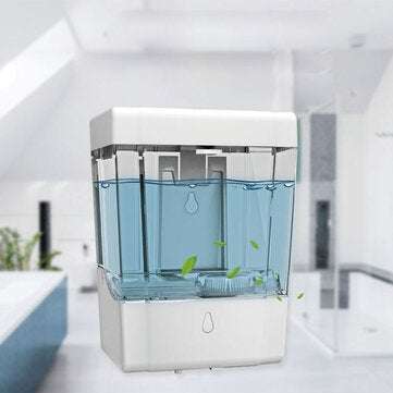 900ML Wall-Mounted Automatic Soap Dispenser IPX3 Waterpfoor Infrared Induction Liquid Dispenser for