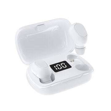 Bakeey L21 Pro LED Digital Display TWS bluetooth Earbuds HiFi Stereo Wireless Spor... (COLOR: WHITE)