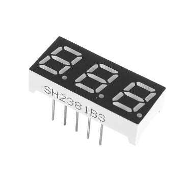 5Pcs 2381BS 0.28 inch LED Digital Tube Three-digit Common Anode Bright Red Light