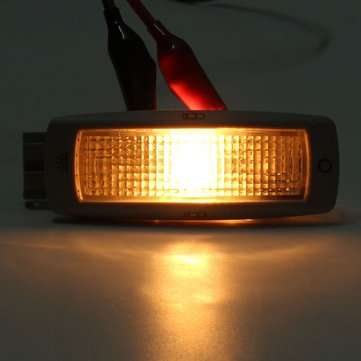 Car Rear Dome Lights Ceiling Reading Map Lamp 3-Pin Gray Cover 3B0947291B for VW/Skoda/Seat