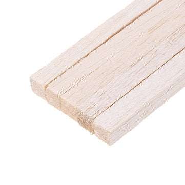 5Pcs/Set 10x10x200mm Square Balsa Wood Bar Wooden Sticks Strips Natural Dowel Unfinished Rods for DI