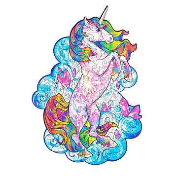 A3/A4/A5 Wooden Unique Shape Puzzle Colorful Mysterious Charming Early Education Puzzl... (SIZE: A3)