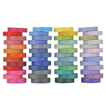 60 Pcs/Set Solid Color Washi Tape 8mm Rainbow Masking Tape Decorative Adhesive Sticker Scrapbook Dia