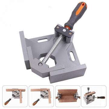 Aluminum Single Handle 90 Degree Right Angle Clamp Angle Clamp Woodworking Frame Clip Right Angle Fo