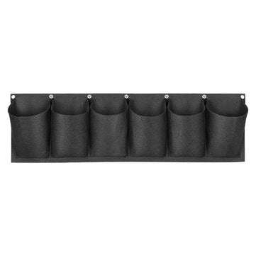 6 Pockets Wall Hanging Planting Felt Bag Plant Grow Garden Supplies Bag