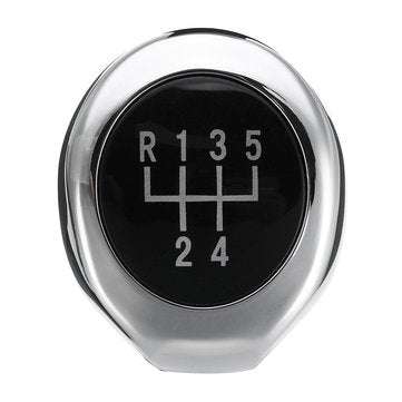 Car 5/6 Speed PU Leather Matte Silver Gear Shift Knob for BMW 1/3/5/6 Series X1 X... (SPEED: 5SPEED)