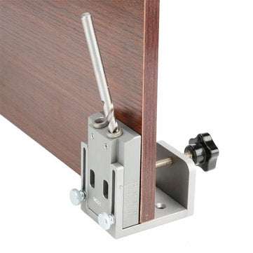 Aluminum Alloy Pocket Hole Jig 9mm Drill Guide Wood Doweling Jig Drilling Hole Locator Guide Woodwor