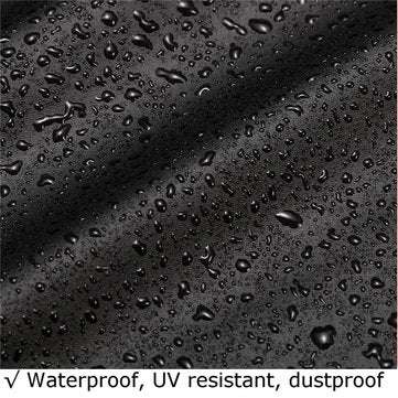 81x44x47.5 Inch Black Polyester Fabric Waterproof Zero Turn Lawnmower Cover