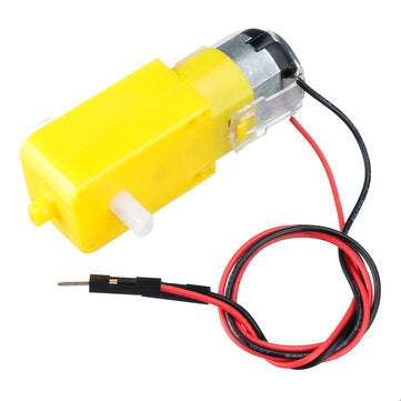 6Pcs Smart Car Robot Plastic Tire Wheel with DC 3-6V Gear Motor for Arduino TT Motor + Tires for Hom