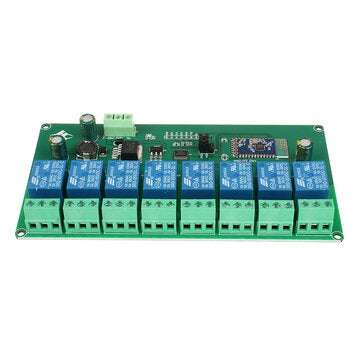5V/7-28V Power Supply 8-way bluetooth Relay Module IoT Smart Home Mobile Phone APP Remote Control Sw