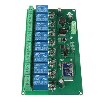 5V/7-28V Power Supply 8-way bluetooth Relay Module IoT Smart Home Mobile Phone APP Remote Control Sw