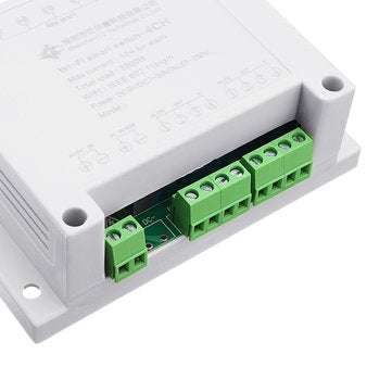 AC 220V 10A Control Smart Switch Point Remote Relay 4 Channel WiFi Module With Shell And 433M Remote