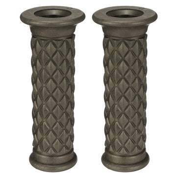 7/8inch Universal Motorcycle Cafe Racer Classic Rubber Handlebar Hand Grips Bar (COLOR.: TAN)