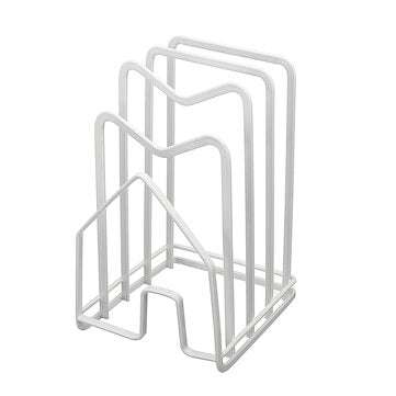 Black/White LP Vinyl Iron Storage File Rack Stand Holder Kitchen Storage Rack for... (COLOR1: WHITE)