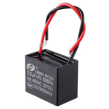 CBB61 5UF Starting Capacitance 450V AC Fan Capacitor CBB Motor Run Capacitor