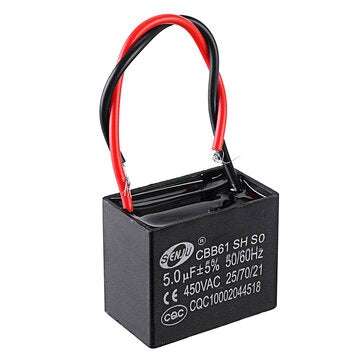 CBB61 5UF Starting Capacitance 450V AC Fan Capacitor CBB Motor Run Capacitor