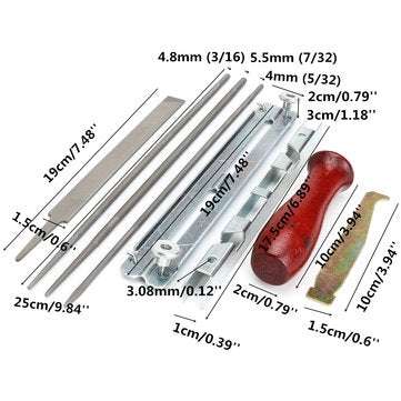 8pcs Chain Saw Saw Chain Sharpening Kit Flat File Depth Gauge