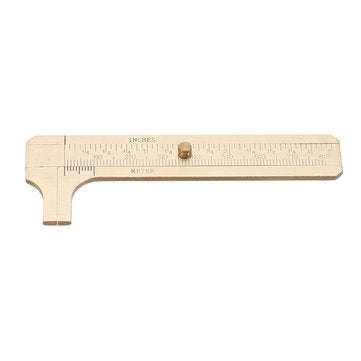 80mm Double Scale Mini Brass Sliding Gauge Vernier Caliper Pocket Measuring Tool