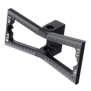 Aluminum Alloy Dovetail Marker Jig Woodworking 1:5 1:6 1:7 1:8 Slopes Dovetail Marking Template Wood