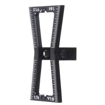 Aluminum Alloy Dovetail Marker Jig Woodworking 1:5 1:6 1:7 1:8 Slopes Dovetail Marking Template Wood