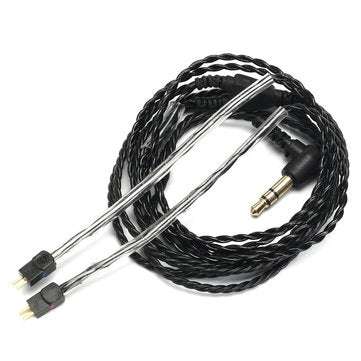 Black Replacement Earphone Cable 3.5mm Wire for Logitech UE18 JH13 Westone W4r UM3X 1964 A