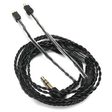 Black Replacement Earphone Cable 3.5mm Wire for Logitech UE18 JH13 Westone W4r UM3X 1964 A
