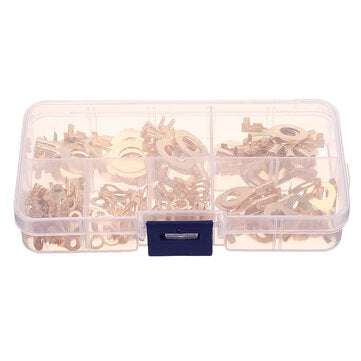 750pcs Ring Type Gold Terminals Golden Brass Non-insulated Crimp Terminals Connectors 3.2mm-10.2mm C