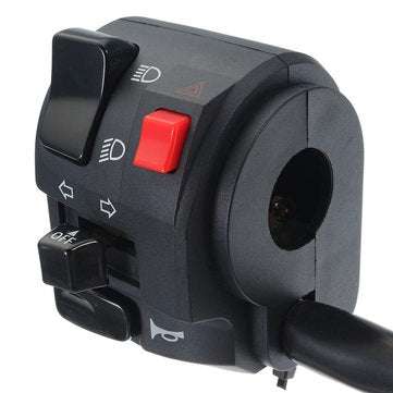 7/8inch Universal Motorcycle Left Switch Turn Signal Light Horn Button Handlebar