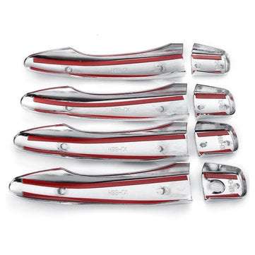 8pcs Chrome ABS Car Door Handle Cover Trim For Nissan Qashqai J11 2014-2018