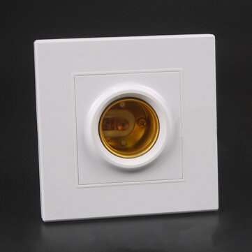 86*86MM Square Concealed Light Socket Bulb Adapter E27 Lamp Holder AC250V