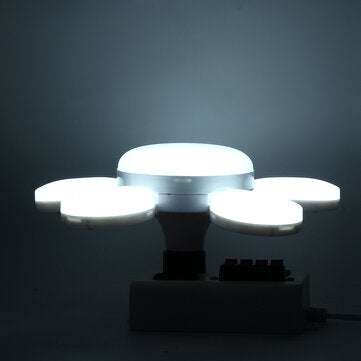 AC165-265V 40W 5 Blades Turtle Shape E27 LED Garage Light Deformable Ceiling Fixture Workshop Lamp B