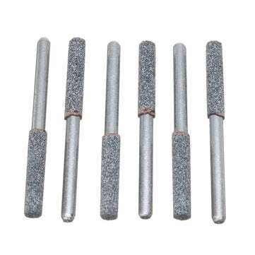 6Pcs 5/32 Inch Diamond Grinder Grinding Stone Chainsaw Chain Sharpener 3mm Shank Drill Adapter