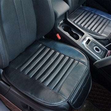 Breathable Car Front Seat Cushion Chair Protector Pad Driver Mat Covers Colorful (COLOR: BLACK)