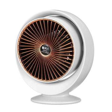 800W Mini Electric Air Heater Portable Space PTC Ceramic Heating Fan Home Office ... (COLOR.: WHITE)