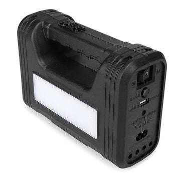 AC 110V-240V Solar Panel Power Generator LED Light Lamp USB Charger Home Outdoor System Kit