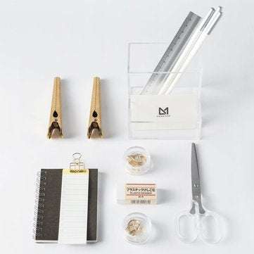 A&MAISON Delicate Desktop Storage Case Clear Acrylic Gadget DIY Crafts Parts Organzier Box