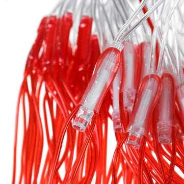 AC110V 2m*1m American Flag Net Lamp Waterproof 390LED String Light Outdoor Yard Home Holiday Decorat