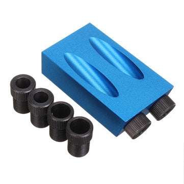 7/14PCS Pocket Hole Screw Jig Dowel Drill Joinery Kit Woodworking Guides Tool (SIZE: 7#)