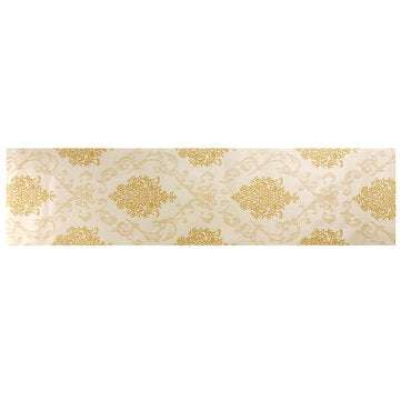 53cmx10M 3D Wallpaper Roll Non-woven European Gold Damask Embossed Textured (COLOR: YELLOW)