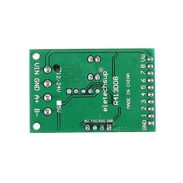 6-24V 8CH Channel RS485 Module Modbus RTU Protocol AT Command Multi-function Relay PLC Control Board